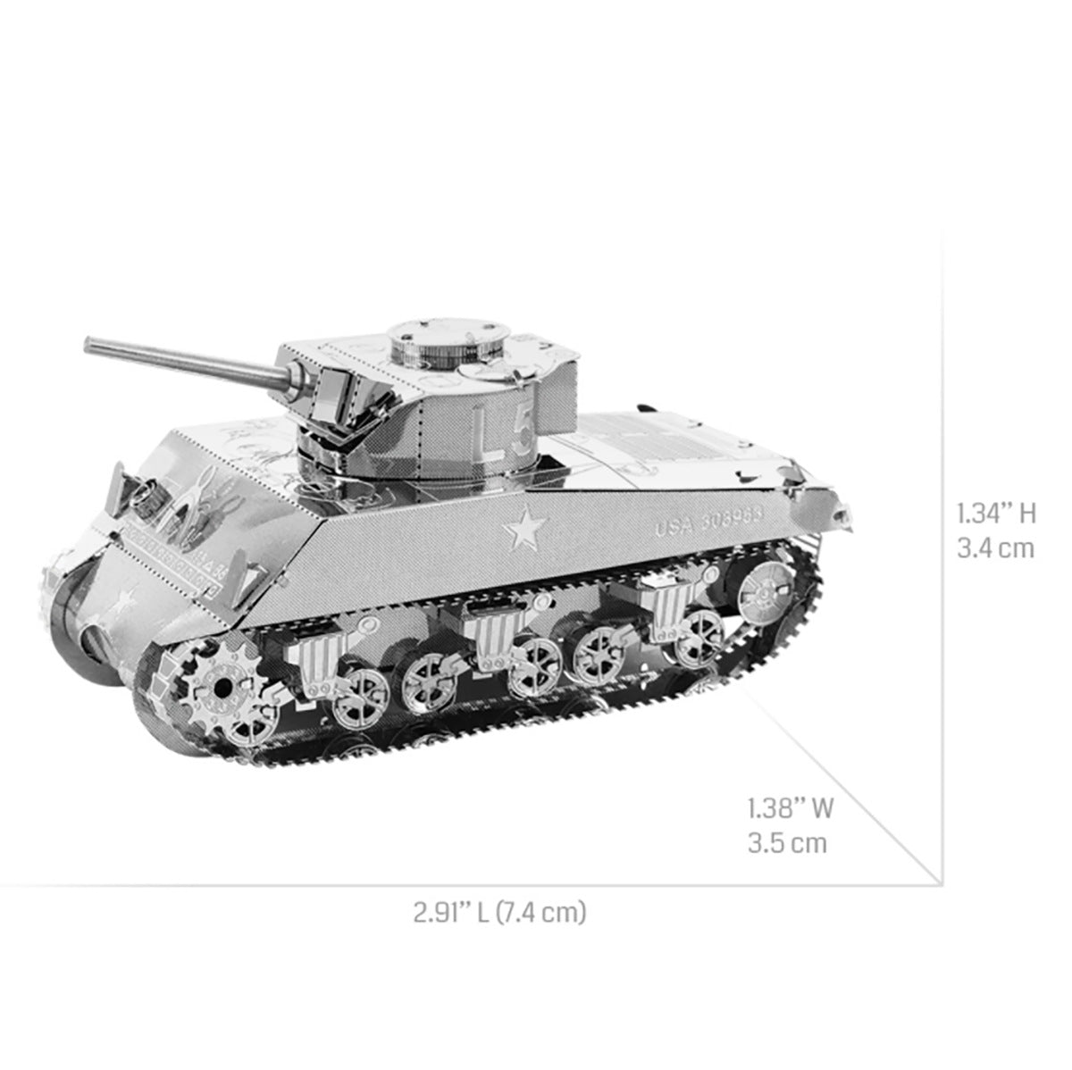 Tank DIY Handmade 3D Metal Puzzle Adult Stereo Model Assembled Assembled Educational Toys High