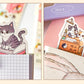 Paper Bookmark Meow's Everything Book Cute Flash Sand Bookmark Student Reading Marker Booklet Creative Gift Writable