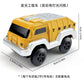 Magnetic track car electric light-emitting jeep police car project small train track accessories children's toys car