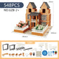 Cross-border New Products Mason Brick Building Mini Brick Hand-assembled Building House Villa Model Toys