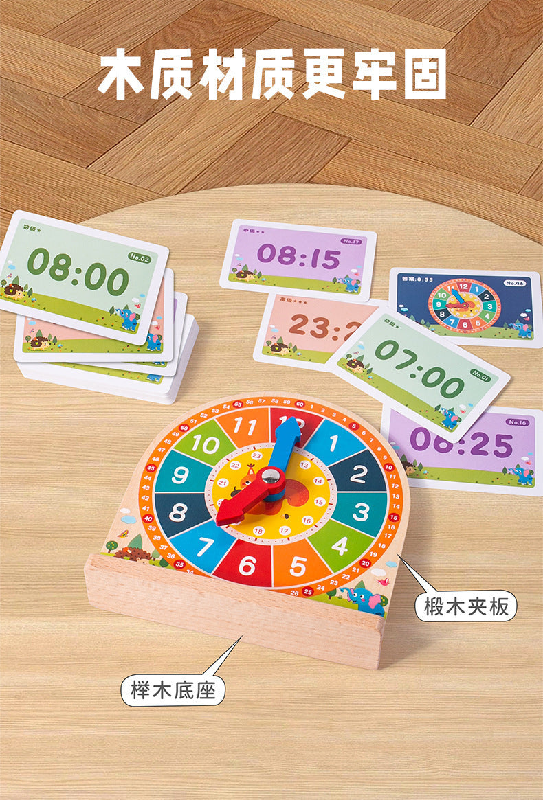 Specialized Clock Teaching Aids for Elementary School: Clock Models for First and Second Graders, Alarm Clock Face, Children's Learning Time Toys