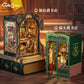CuteBee New Small Frame Owl Bookstore diy Wooden 3D Handmade Assembled Book Stand Model Toy