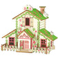 Wooden 3d three-dimensional puzzle snail cottage assembly model girl diy cottage gift children's small house building blocks