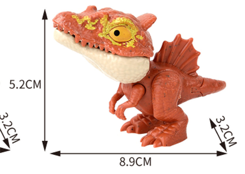 Cross-border Hot Finger-biting Dinosaur Toy Finger-biting Dinosaur Pterosaur Model Joint Movable Mini Dinosaur Gashapon Machine