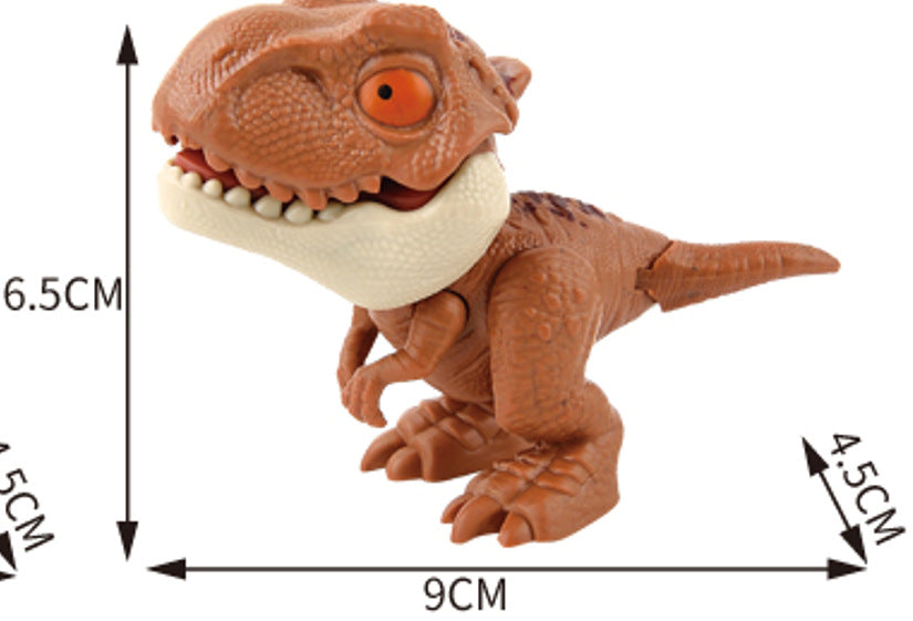 Cross-border Hot Finger-biting Dinosaur Toy Finger-biting Dinosaur Pterosaur Model Joint Movable Mini Dinosaur Gashapon Machine