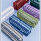 Mesh Large-Capacity Pencil Case, Transparent Double-Layer Student Exam Zipper Stationery Storage Bag, Three-Layer Stationery Bag