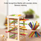 Wooden Kidsren's Stick Insertion Game Baby Draw Stick Color Cognitive Pitching Montessori Family Interactive Toy