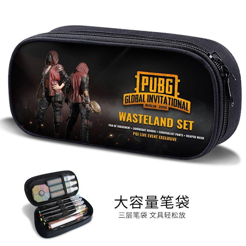 Sand Sculpture Pencil Bag for Boys, Multifunctional Stationery Box for Primary and Secondary School Students, Pubg Game Stationery Bag, Kidsren's Trendyy Pencil Bag