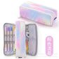 Oxford Cloth Double-Open Pencil Case, Large Capacity Stationery Box, Thickened, Wear-Resistant, Waterproof Pencil Bag for Students, Suitable for Middle and High School Students