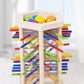 Wooden Kidsren's Stick Insertion Game Baby Draw Stick Color Cognitive Pitching Montessori Family Interactive Toy