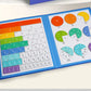 Magnetic Fraction Disk Demonstrator Numerator and Denominator Cognitive Addition and Subtraction Operation Third Grade Primary School Mathematics Teaching Aids Toys