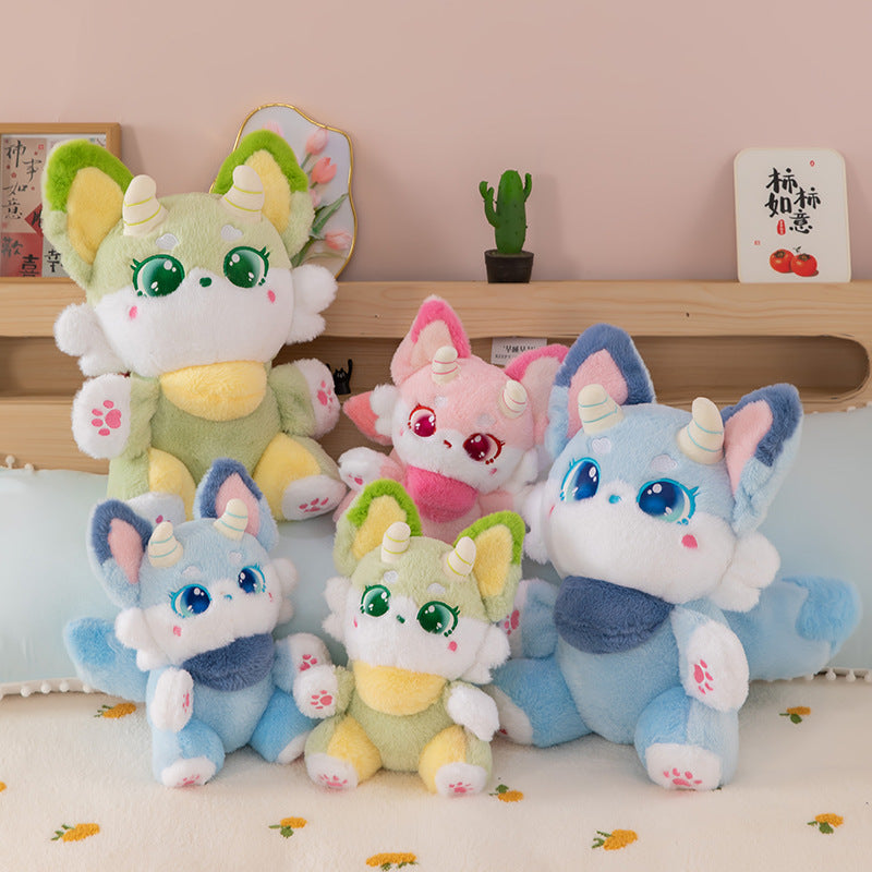 Cute Fantasy Beast Little Devil Fox Doll Girl Bed Sleeping Doll Plush Toy Rag Doll Birthday Gift