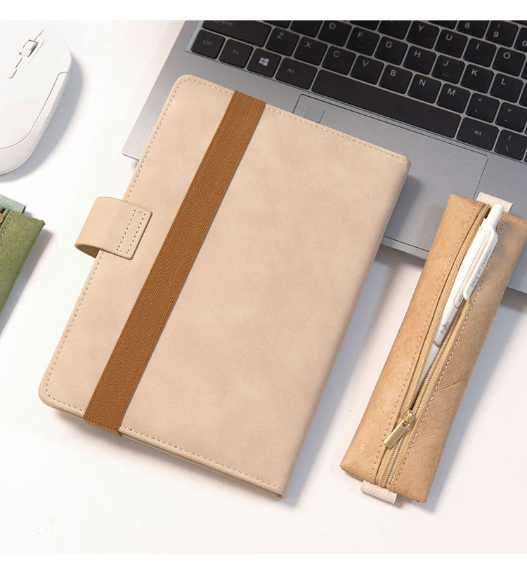 Notebook Pen Cover, Ledger Elastic Strap, Elastic Dupont Paper Pen Bag, Business Style Retro Anti-Lost Artifact
