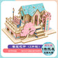 diy hut assembled small house model children's puzzle handmade three-dimensional jigsaw puzzle stall children's toys