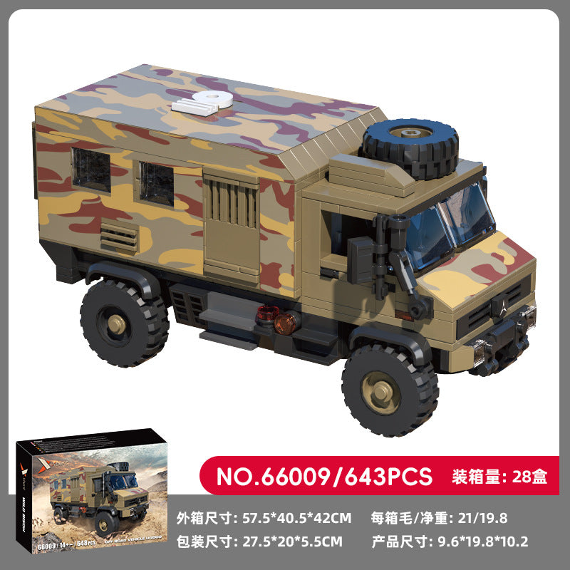 Cross-border engineering series truck city bus transport vehicle combined with small particle building blocks children's educational enlightenment toys