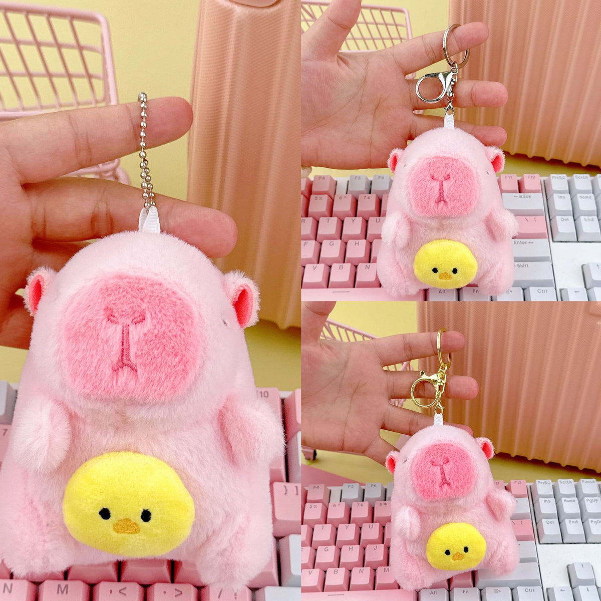 Cross-Border Capybara Mascot Backpack Small Pendant Keychain Chinese Style Zodiac Pendant Couple Ugly Doll