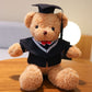 Graduation Bear Doll Doctor Bear Bachelor's Uniform Bear Doll Graduation Bear Gift for College Students with Logo Printing