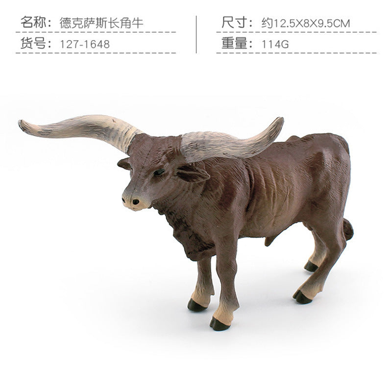 Cross-border simulation Texas Longhorn Watu West cow tumor cow charolai cow goer river buffalo model