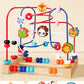Children's Wooden Multi-Functional Threading Large Bead Color Recognition Early Education Building Blocks Matching Parent-Child Interactive Educational Toys