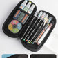 Times Youth Multi-Layer Stationery Box Canvas Pencil Bag Large Capacity Student Storage Box Pencil Bag Zipper New Style