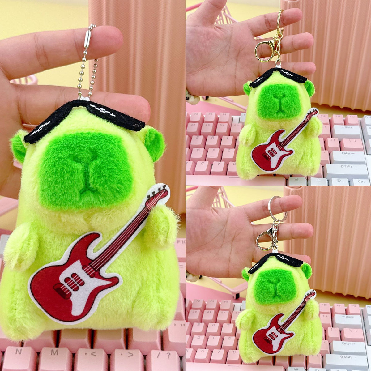 Cross-Border Capybara Mascot Backpack Small Pendant Keychain Chinese Style Zodiac Pendant Couple Ugly Doll