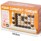 Three-Dimensional Four-Piece Chess Four-Piece Game Chess P 0.34kg Kidsren's Educational Early Education Multi-Person Toy Wooden Boxed Multi-Color