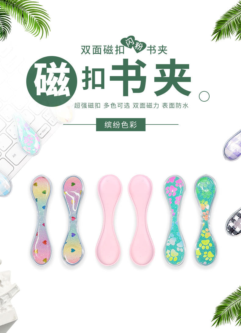 Japanese Super Magnetic Solid Color Bookmark TN Handbook Cute Bookmark Small Fresh Creative Bookmark in stock for Students