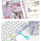 Japanese Super Magnetic Solid Color Bookmark TN Handbook Cute Bookmark Small Fresh Creative Bookmark in stock for Students