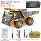 Cross-border charging engineering vehicle 2.4G remote control alloy bulldozer excavator children's electric sound and light remote control toy