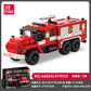 Cross-border engineering series truck city bus transport vehicle combined with small particle building blocks children's educational enlightenment toys