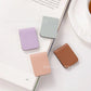 in stock Dopamine Color Magnetic Leather Bookmark Square Magnetic Bookmark Graduation Gift Bookworm Reading Pagination Clip