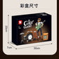 Wandering Rock Guitar Bluetooth Speaker Creative Building Small Particle Building Blocks Children's Educational Toy Model Ornaments