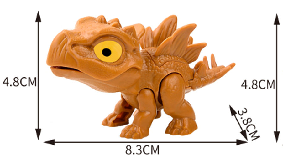 Cross-border Hot Finger-biting Dinosaur Toy Finger-biting Dinosaur Pterosaur Model Joint Movable Mini Dinosaur Gashapon Machine