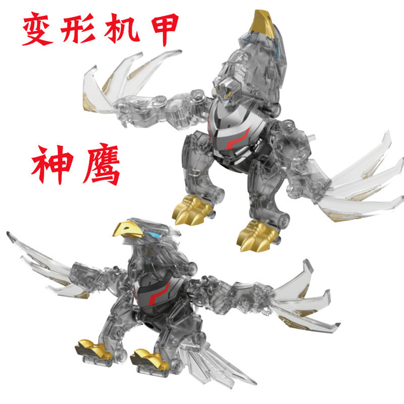BKK alloy deformation robot train high-speed rail engineering bus dinosaur green leather train King Kong BKK children's toys