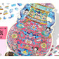 Infeel.Mepet White Card Scenery Stickers, Vintage Item Restorer, Miniature Stereo Chinese-Style Fun Stickers