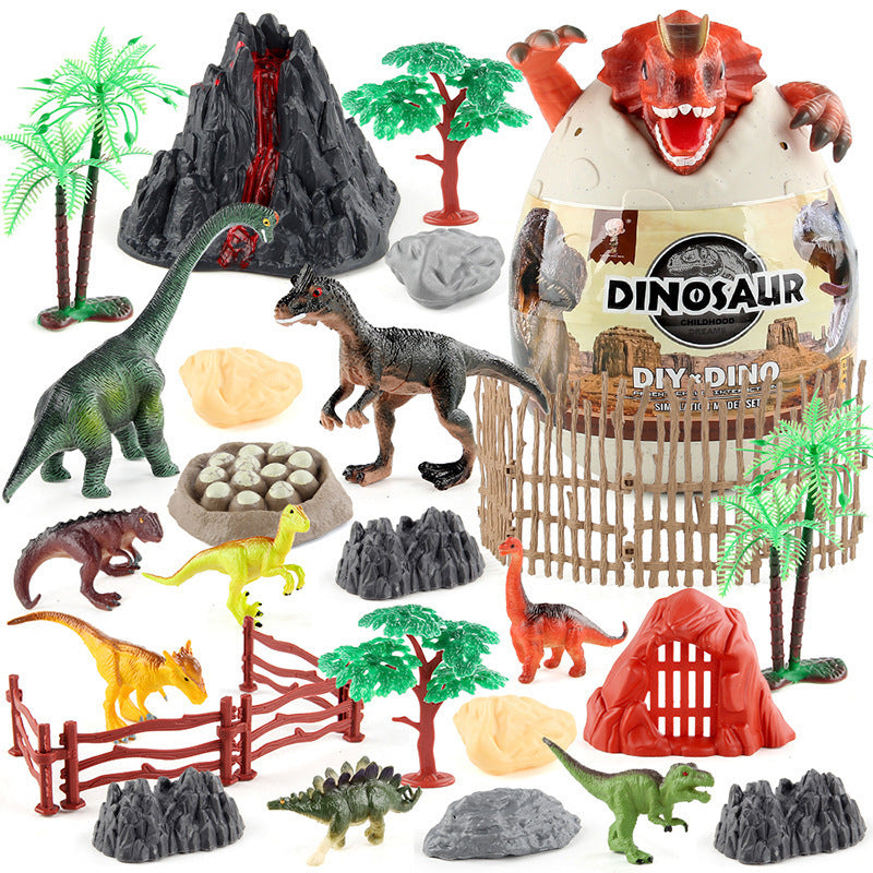 submarine marine life model jurassic dinosaur world simulation animal model blind box egg ornaments suit