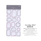 Sugar poem label note book time recorder original retro literature DIY material decoration base note paper
