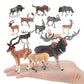 Cross-border simulation wild animal model Horn horse Antelope Mountain Antelope twist angle goat male deer desktop decoration ornaments