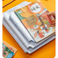 Book Leather Bag Book Cover Self-Adhesive Transparent Plaid Primary and Secondary School Textbook Protective Cover A4/16K/32K Cutting-Free Book Film