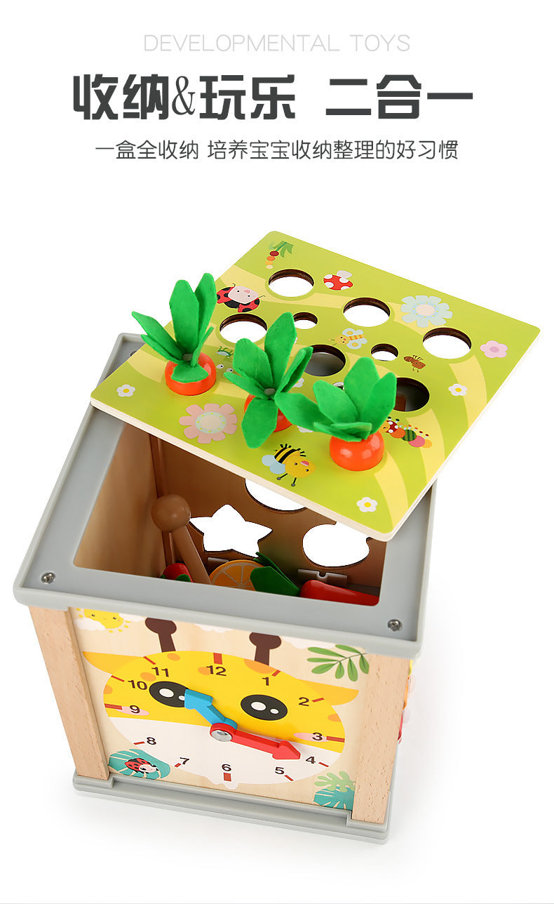 Children's Educational Bead Toys Kindergarten Students Early Education Matching Montessori Teaching Aids Shape Cognitive Beaded Treasure Box