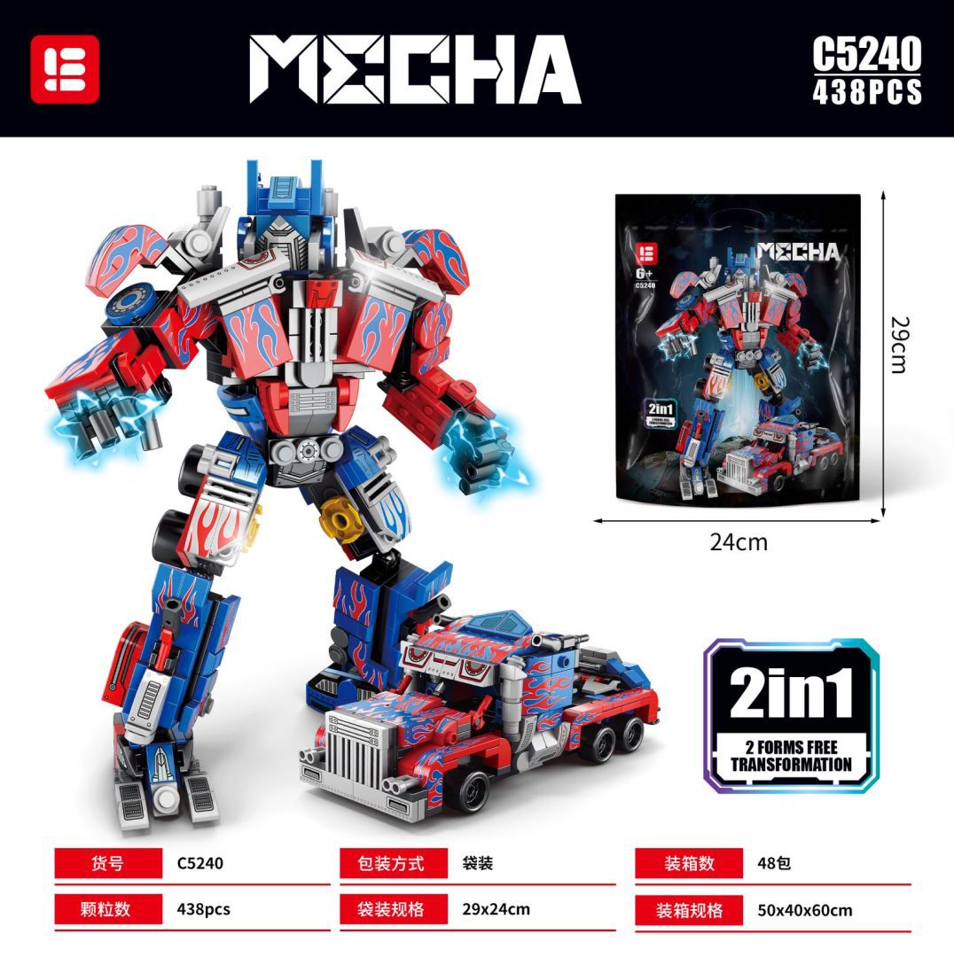Wow, Custom Assembled Building Blocks Wasp Mecha 8847 Deformation Optimus Prime Gift Robot Children's Toys