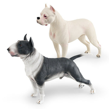Cross-border simulation pet dog animal model doggy Spinger Bullhead terrier Rowena dog static ornaments