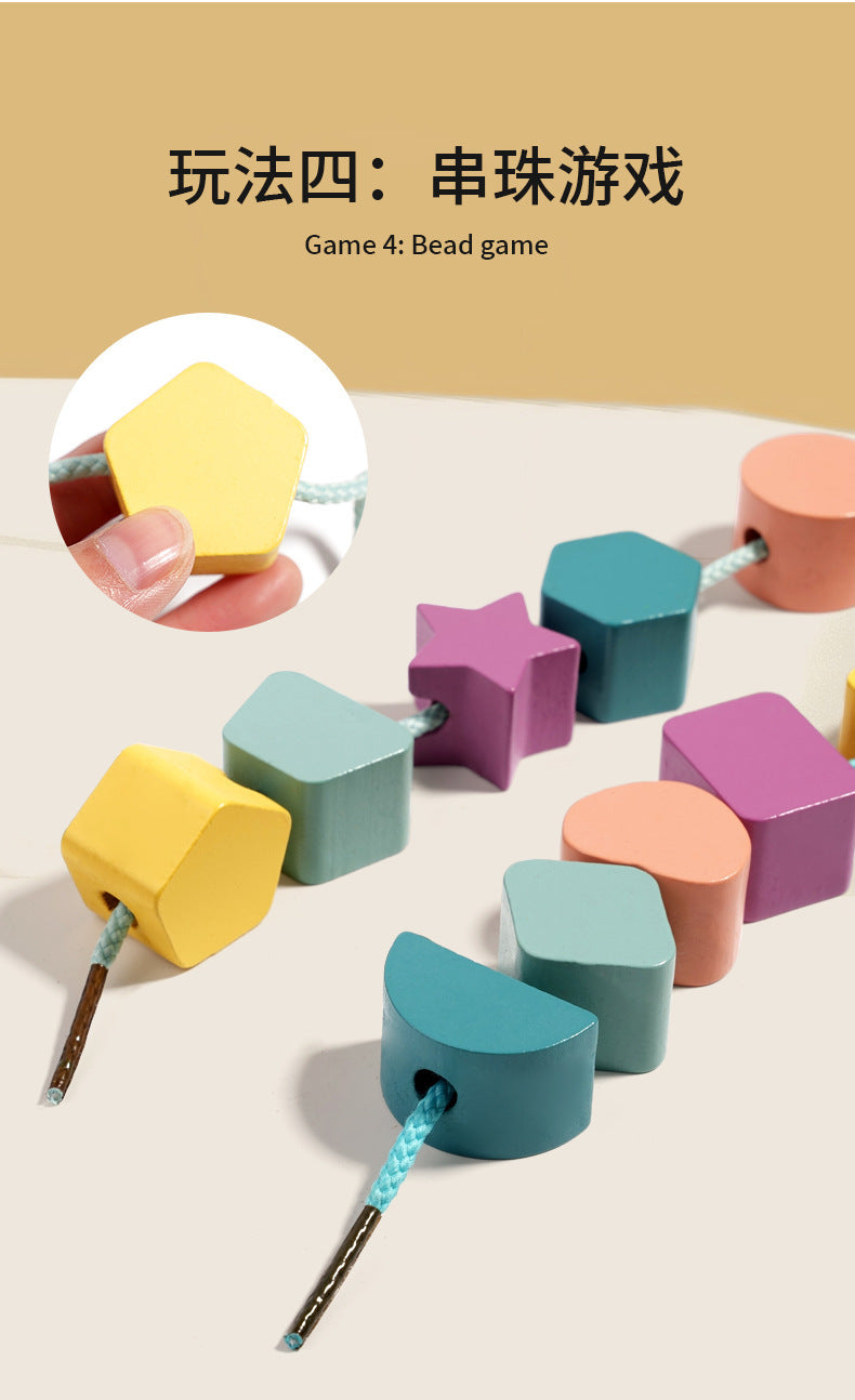 Montessori Classification Early Education Coin Box Baby Color Cognitive Shape Building Blocks Matching Teaching Aids Baby Educational Toys