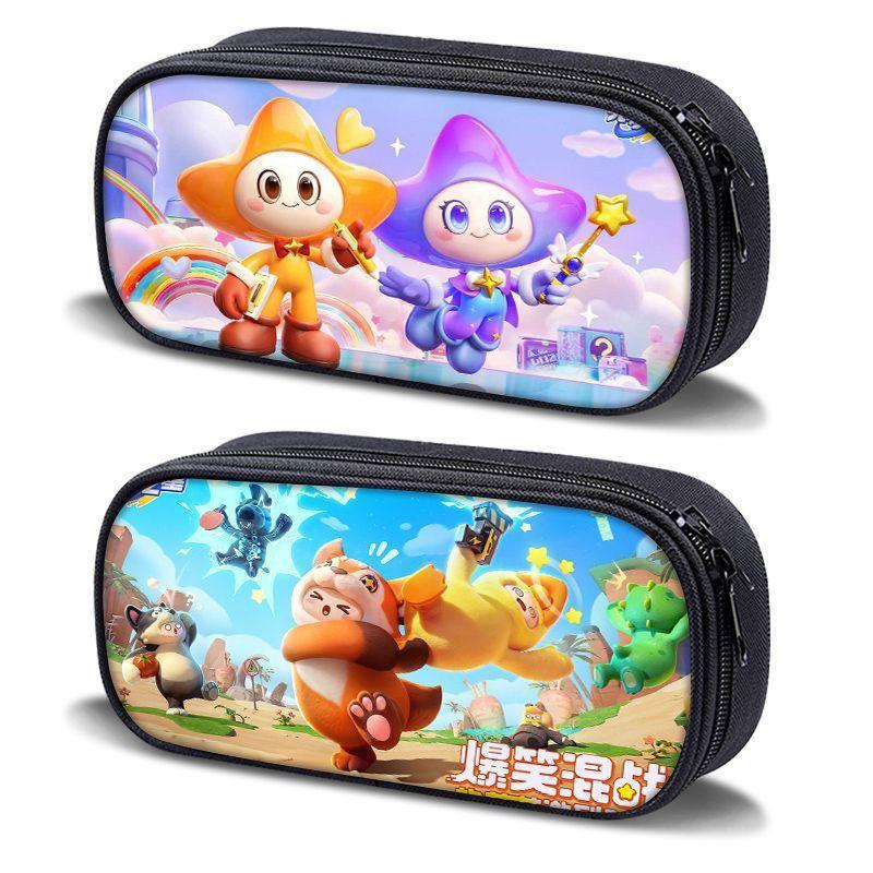 New Yuanmeng Star Pencil Bag Game Peripheral Junior High School Student Internet Celebrity Stationery Bag Kindergarten Cute Pencil Box
