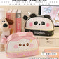 New Large Capacity Blush Panda Pu Pencil Case High-Looking Cute Cartoon Student Neutral Stationery Storage Box Wholesale