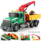Cross-border simulation trailer toy inertia flat rescue large engineering car boy road transport toy car wholesale
