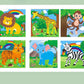 New 3D Stereo Six-Sided Painting 12-Piece Wooden Puzzle Building Blocks 3-6-7-Year-Old Kidsren's Kindergarten Educational Toys
