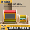 Wooden Textile Drum Infant Color Cognitive Sensory Concentration Toy Hand-Eye Coordination Montessori Early Education Aids