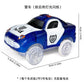 Magnetic track car electric light-emitting jeep police car project small train track accessories children's toys car