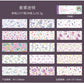 Dream Flower Floral Washi Sticker Book Plant Floral Handbook with Background Decoration Basic Stickers